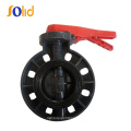 Plastic DN100 PVC Plastic Manual Hand lever Butterfly Valve